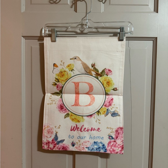 Home Sweet Home Kitchen Towel and B Initial Garden Flag Welcome NWOT - Picture 5 of 9